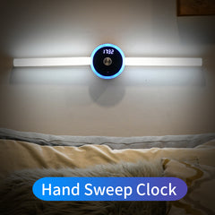 Smart Cabinet Light Clock Timing Sensor Light Removable LED Wardrobe