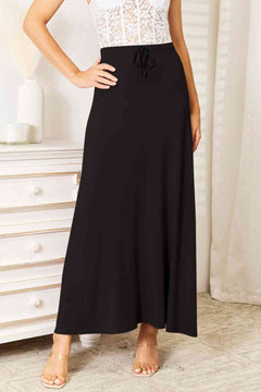 Soft Rayon Maxi Skirt: Double Take