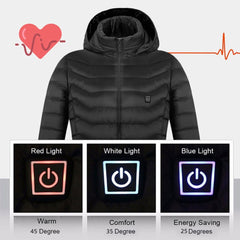 USB Heated Jacket Winter Thermal Comfort