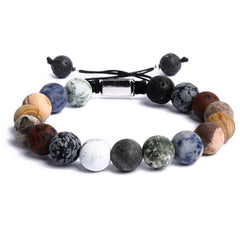 Stone Solar System Eight Planets Bracelet