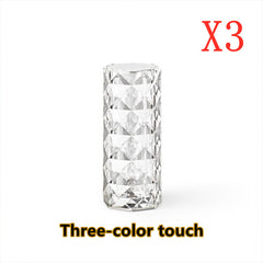 Nordic Crystal Lamp USB Table Lamps Bedroom Touch Dimming Atmospher