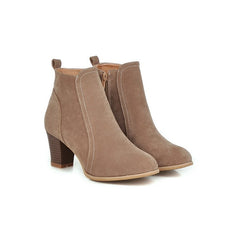 Short Boots Women Martin Thick Mid Heel