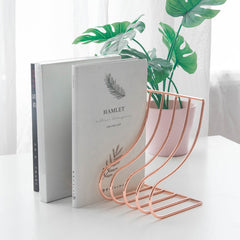 Nordic Iron Book Stand Organizer