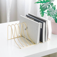 Nordic Iron Book Stand Organizer