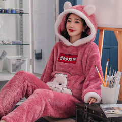 Thick Warm Pajamas For Women Velvet