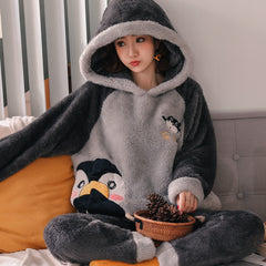 Thick Warm Pajamas For Women Velvet