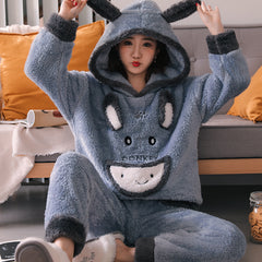 Thick Warm Pajamas For Women Velvet