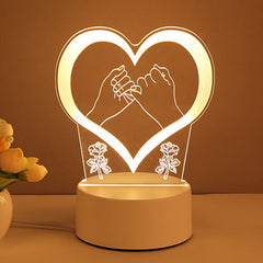 3D Acrylic USB LED Night Lamp