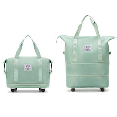 Double-Layer Universal Wheel Travel Handbag