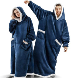 Warm Winter Hoodie Blanket with Pockets Unisex