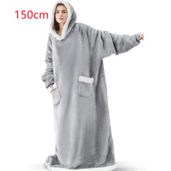 Warm Winter Hoodie Blanket with Pockets Unisex