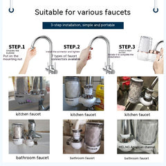 Dual-Use Kitchen Faucet Water Purifier