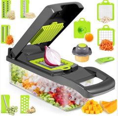 Versatile 12-in-1 Vegetable Chopper Slicer