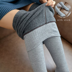 Warm High-Waist Stripes Leggings