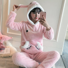 Thick Warm Pajamas For Women Velvet