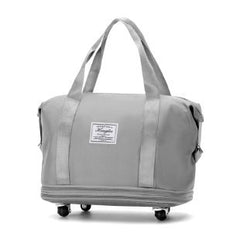 Double-Layer Universal Wheel Travel Handbag