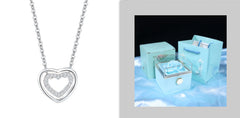 925 Sterling Silver Heart Pendant Necklace