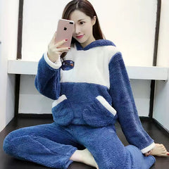 Thick Warm Pajamas For Women Velvet