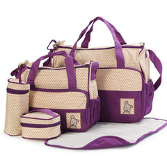 Mom's Diaper Bag Set with Bottle Holder