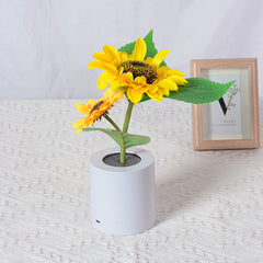 Rechargeable Sunflower Led Simulation Night Light Table