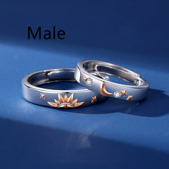 925 Sterling Silver Couple Rings Set