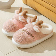 Winter Elk Cozy Home Slipper