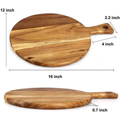 Handcrafted Round Acacia Wood Chopping