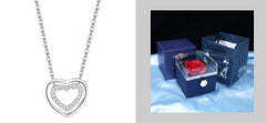 925 Sterling Silver Heart Pendant Necklace