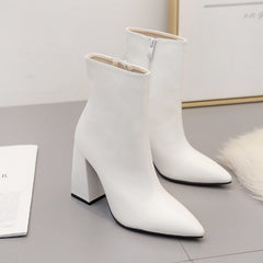 Short Boots Women High Heel 