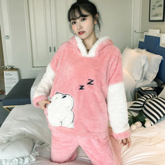 Thick Warm Pajamas For Women Velvet