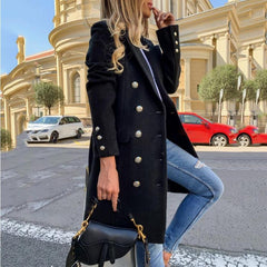 Elegant Vintage Double-Breasted Trench Coats