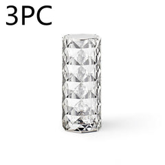 Nordic Crystal Lamp USB Table Lamps Bedroom Touch Dimming Atmospher