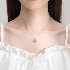 925 Beating Heart-shaped Necklace Women