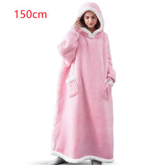 Warm Winter Hoodie Blanket with Pockets Unisex