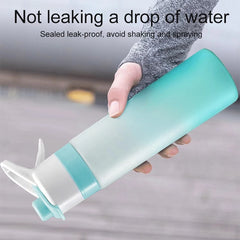 Spray Water Bottle For Girls Outdoor Sport Fitness Water Cup Large Capacity