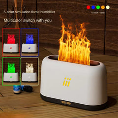 Flame Aroma Diffuser Air Humidifier Ultrasonic Cool Mist Maker Led Essential Oil