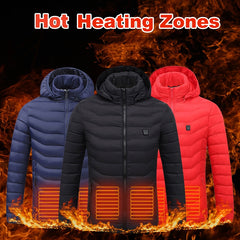 USB Heated Jacket Winter Thermal Comfort