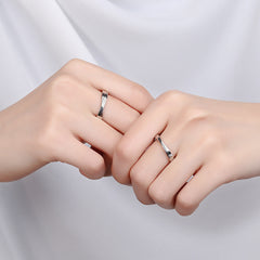 S925 Sterling Silver Couple Rings