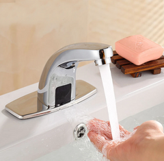 Hands-Free Sensor Faucet for Bathroom Sink