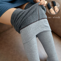 Warm High-Waist Stripes Leggings