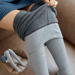 Warm High-Waist Stripes Leggings