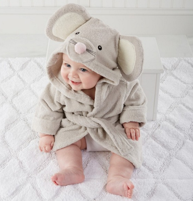 Cute Cartoon Animal Baby Bathrobes