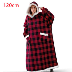 Warm Winter Hoodie Blanket with Pockets Unisex