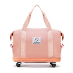 Double-Layer Universal Wheel Travel Handbag