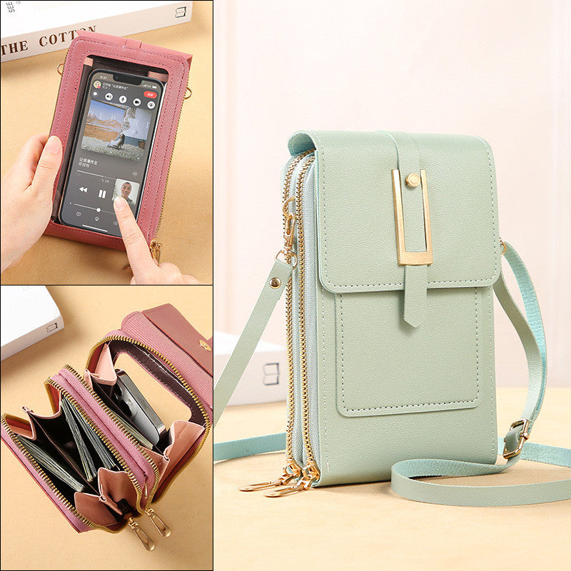 Transparent Multifunctional Women's Shoulder Phone Bag