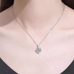 925 Beating Heart-shaped Necklace Women