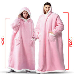 Warm Winter Hoodie Blanket with Pockets Unisex