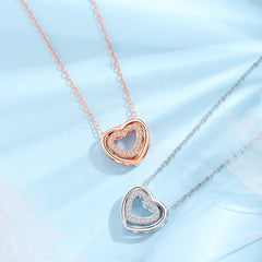 925 Sterling Silver Heart Pendant Necklace