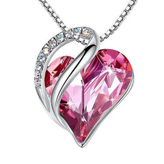 925 Sliver Heart Shaped Necklace