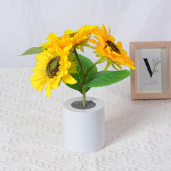 Rechargeable Sunflower Led Simulation Night Light Table